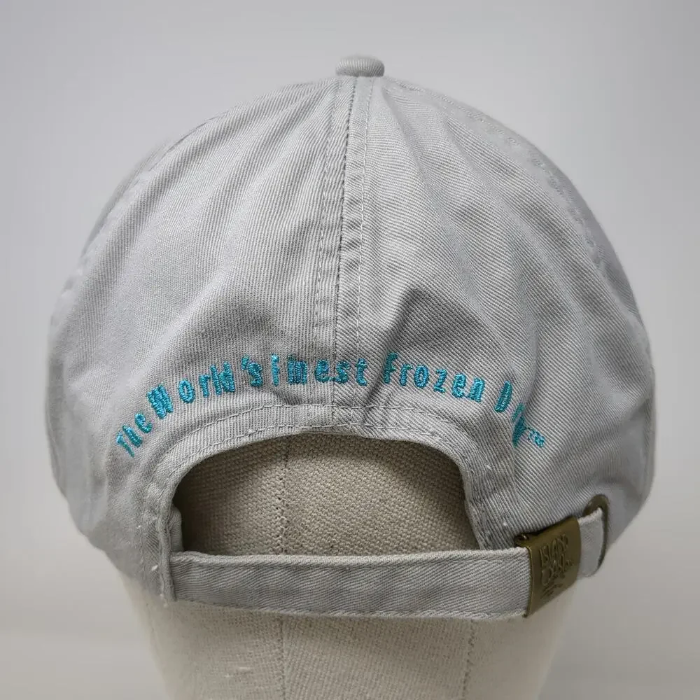 Island Oasis Baseball Cap Gray One Size Slideback Frozen Beverages Graphic Hat
